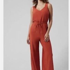 Athleta Savanah Jumpsuit Current Red Jumpsuit, size 0
